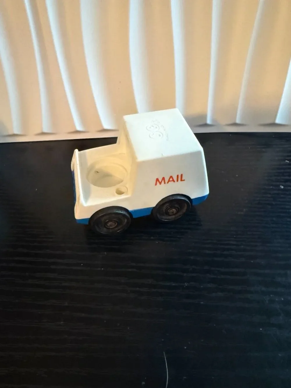Vintage Fisher Price Little People Man/Mailman: Blue Cap & Body Plastic